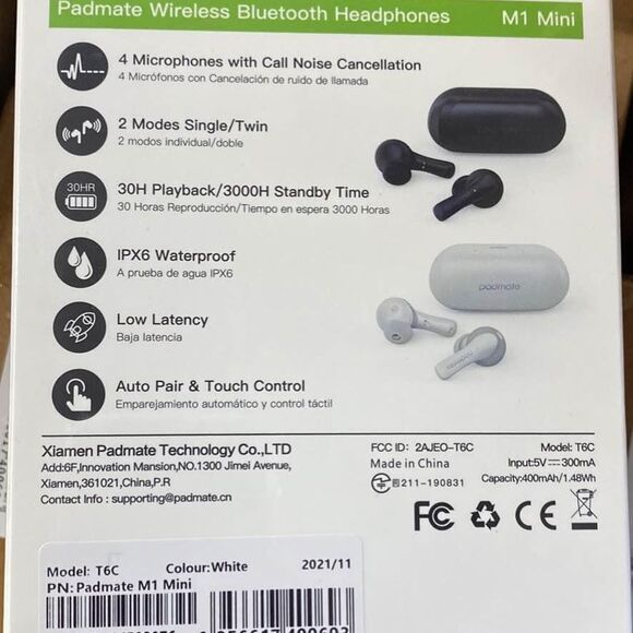 NEW Wireless Earbuds, M1 Mini White - Picture 3 of 3